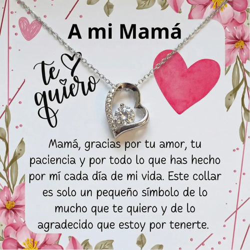 Colgante Corazón Eterno  -  Caja con Luz + 5 Dedicatorias